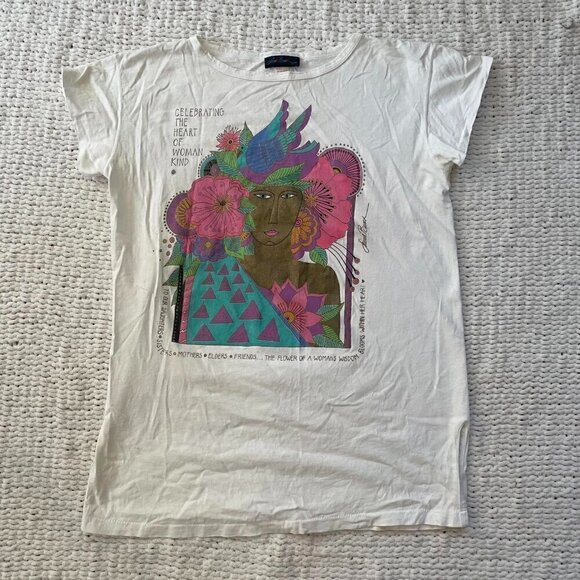 Women's Vintage Colourful Girl Power Shirt - One Size - Picture 1 of 4